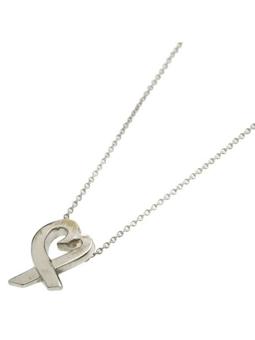 Tiffany & Co Loving Heart Necklace Silver